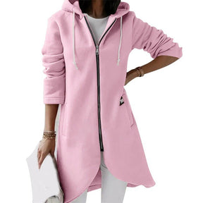 Women's Hooded Longline Vest — View 1