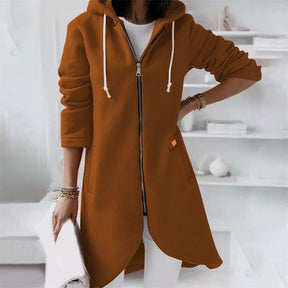 Women's Hooded Longline Vest — View 11