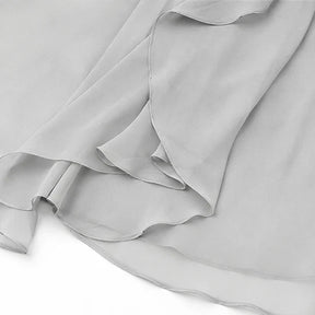 Women's Cold-Shoulder Draped Maxi Wedding Guest Dress