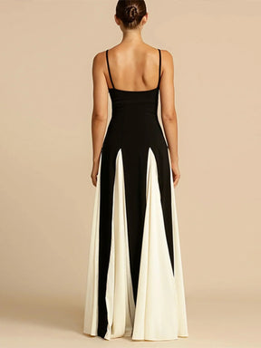 Women's Sweetheart Maxi Evening Dress with Flared Skirt