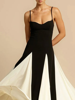 Women's Sweetheart Maxi Evening Dress with Flared Skirt