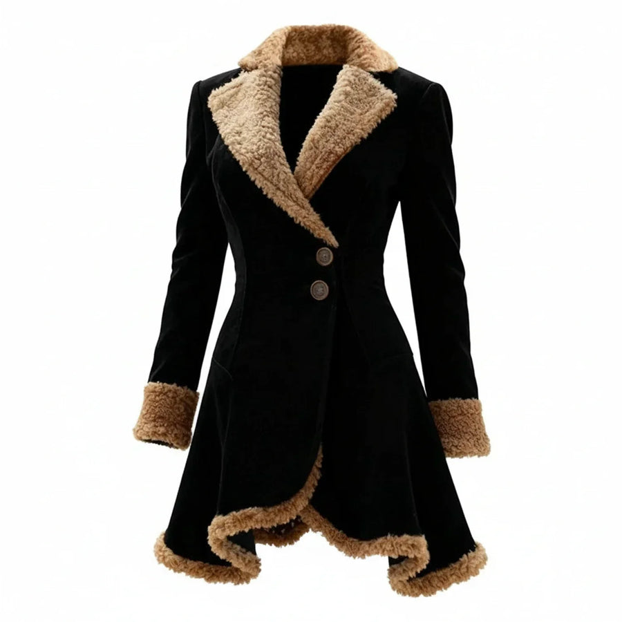 Women's Tailored Winter Coat | Greta in Brown - Juana Fashion